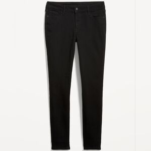 Old Navy Black Mid-Rise Skinny Jeans - 10 short